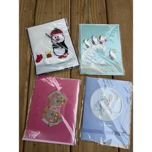 Burgoyne Embellished Christmas Cards NEW Holiday Greeting Cards Assortment Lot